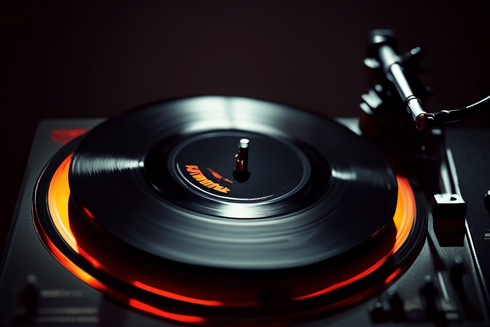A vinyl record