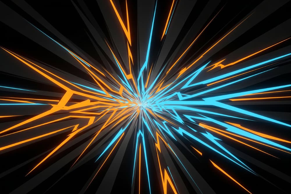 Abstract visualization of DJ Isaacs hardstyle sound