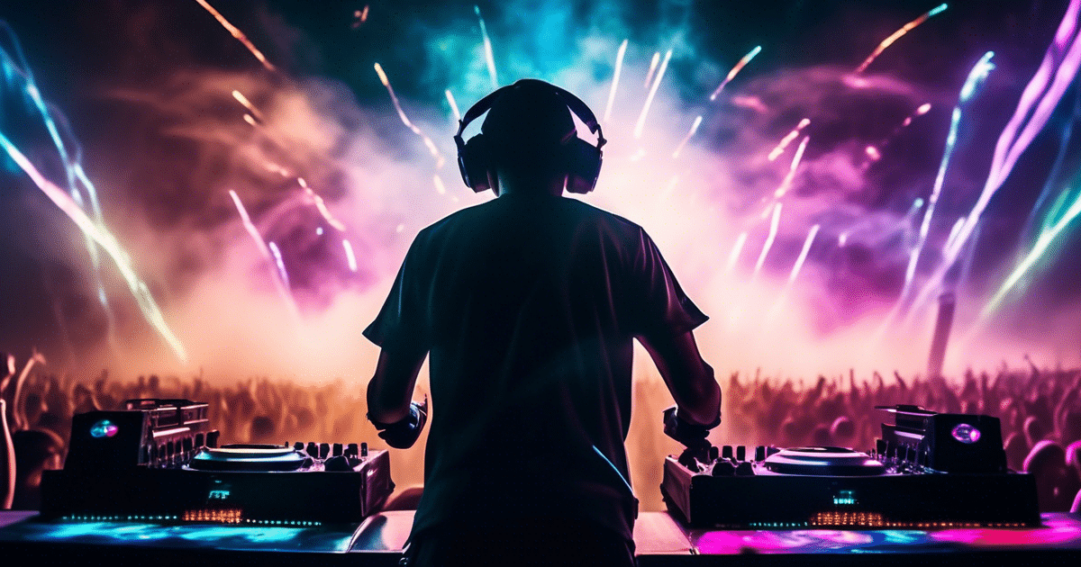 Adjuzt performance at a hardstyle music festival