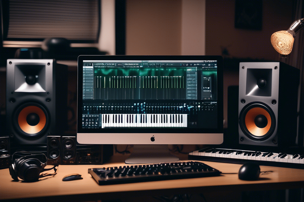 Home Studio Desktop Setup