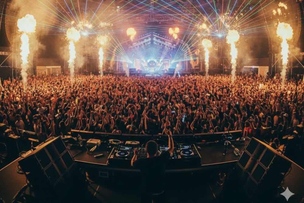 Live Auftritt auf einem großen Hardstyle Festival