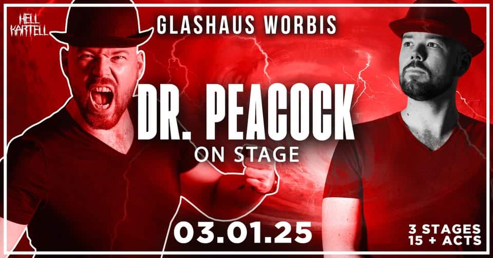 dr peacock on stage glashaus worbis 2025 01 03