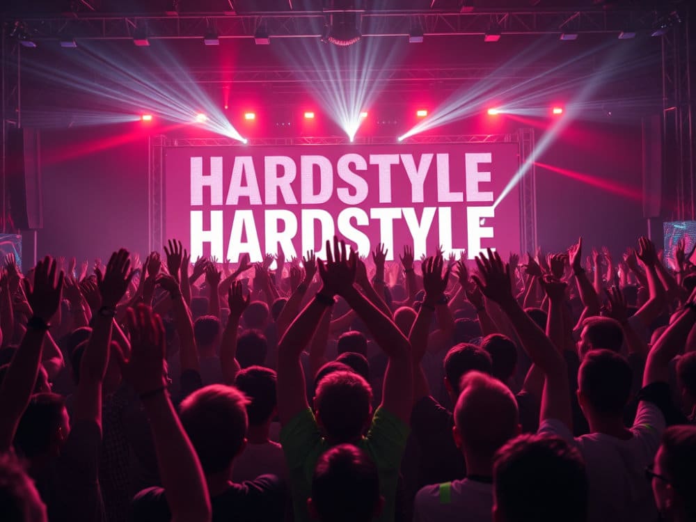 view on hardstyle festival stage